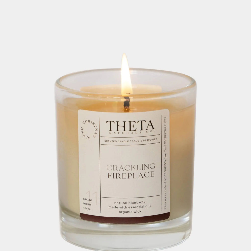 Crackling Fireplace - Christmas Candle Theta Naturals Co