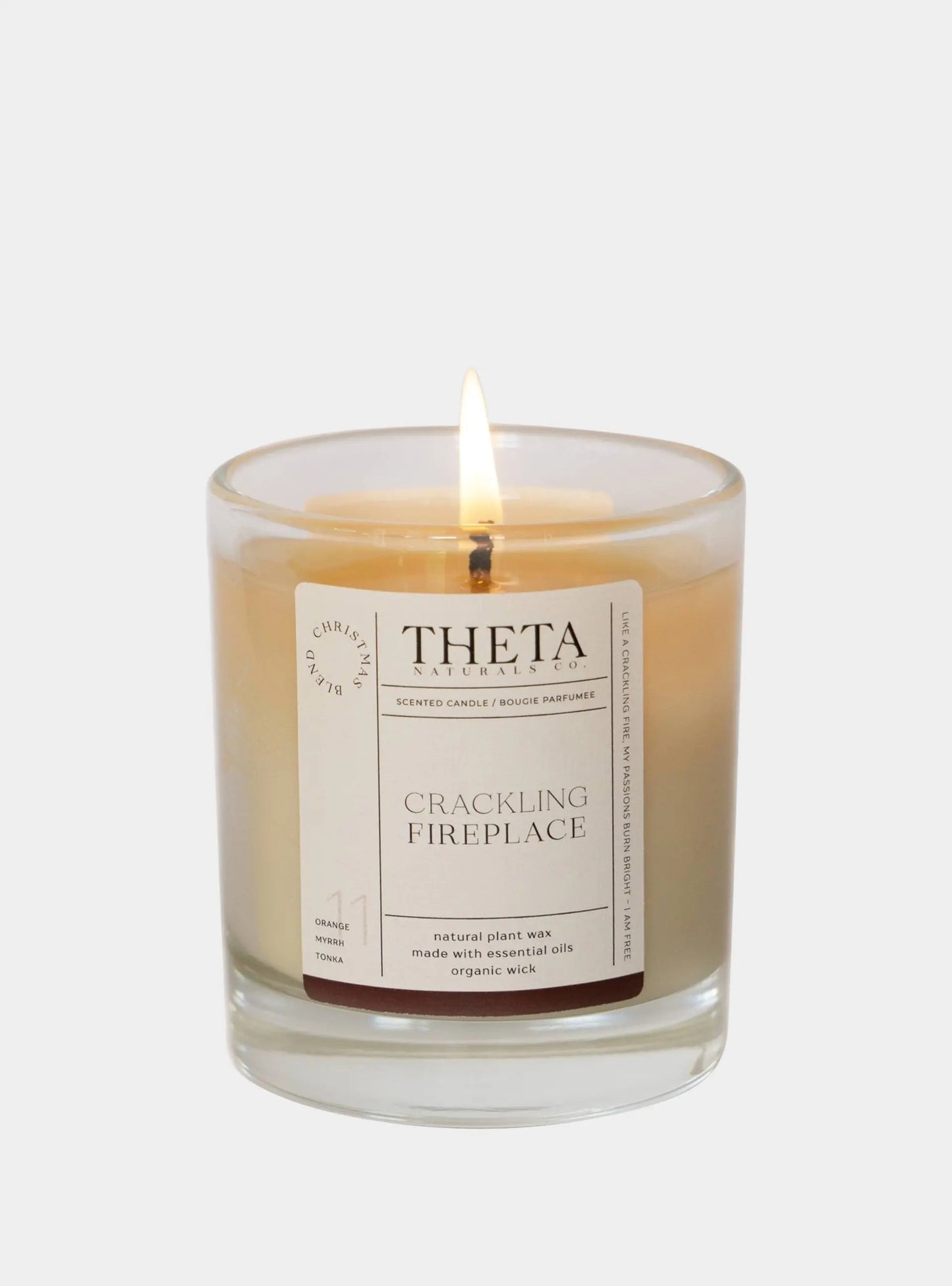 Crackling Fireplace - Christmas Candle Theta Naturals Co