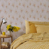 Cream Blush Daisy Bouquet Wallpaper Piglet