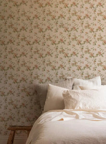  Cream Blush Field Rose Wallpaper Piglet