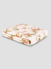 Cream Pastel Field Rose Linen Blend Duvet Cover Piglet