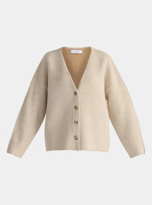  Cream Two-Tone Cardigan Paisie