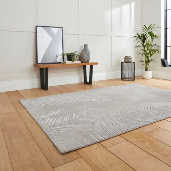 Creation Botanical Leaf Rug Dunelm