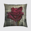 Crimson Rose Velvet Cushion Long Studio Design