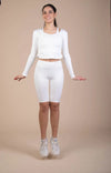 Crop Top - White numbatsport