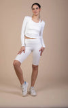 Crop Top - White numbatsport