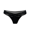 Crossing Lines Fine Mesh Bikini Black NOKAYA