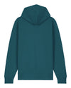 Womens Organic Cotton Relaxed-Fit Zip Hoodie in Ocean Blue