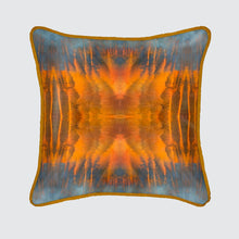  Blue Orange Water Silk Cushion Long Studio Design