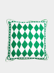  Cushion Cover / "The Green Diamonds"