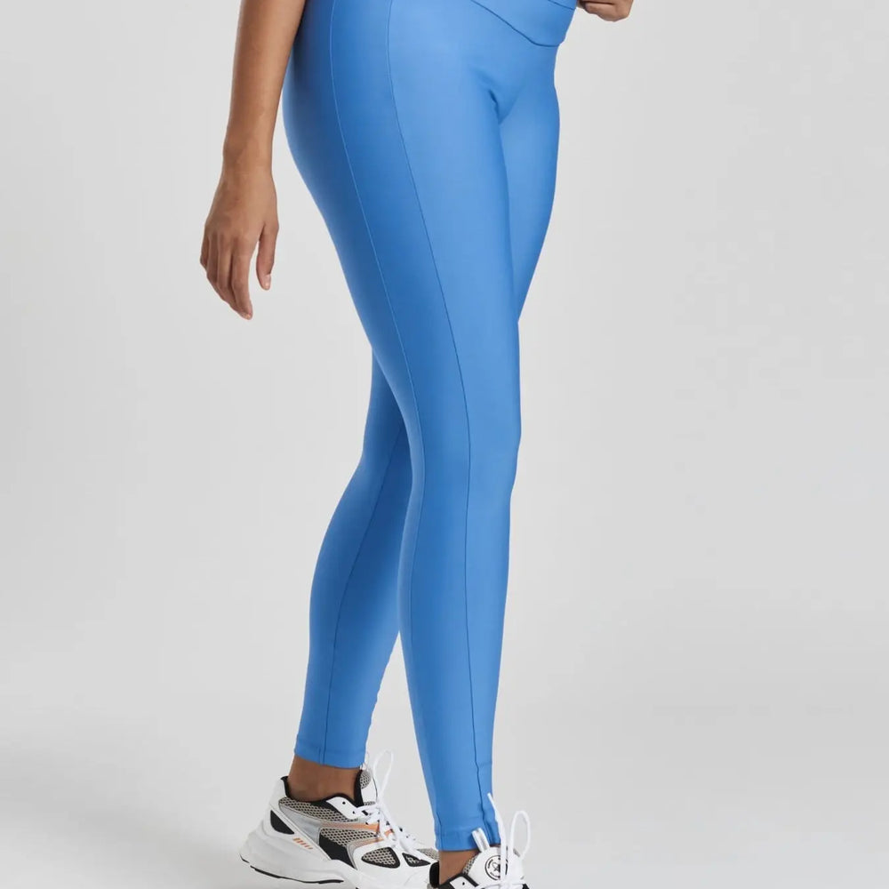 Cycad Recycled-Fabric Performance Leggings - Mountain Blue Peachaus