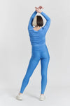 Cycad Recycled-Fabric Performance Leggings - Mountain Blue Peachaus