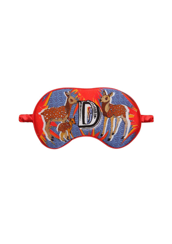 D for Deer Silk Eye Mask Jessica Russell Flint