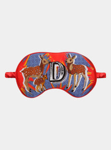  Silk Eye Mask / "D for Deer" Jessica Russell Flint