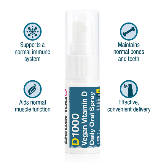 Vitamin D 1000 IU Vegan Oral Spray