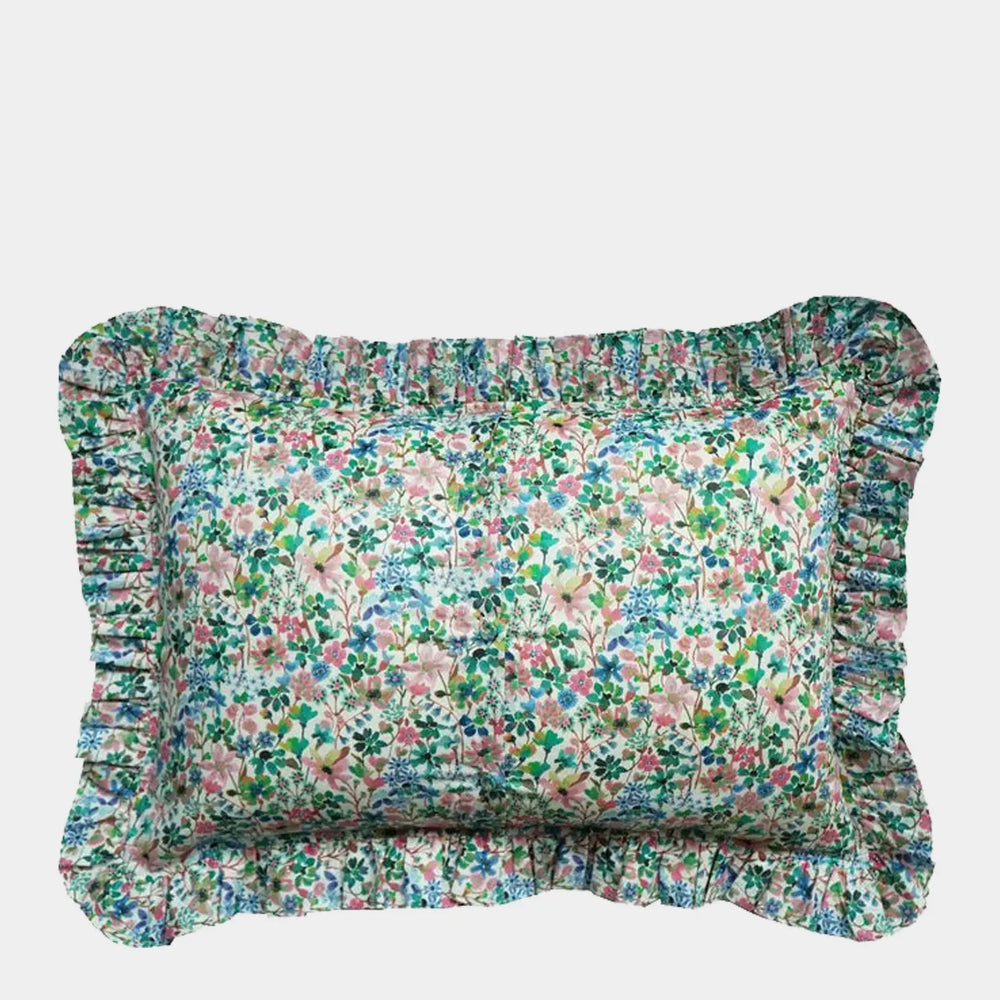 DREAMS of SUMMER Liberty Embroidered Oblong Cushion Coco & Wolf