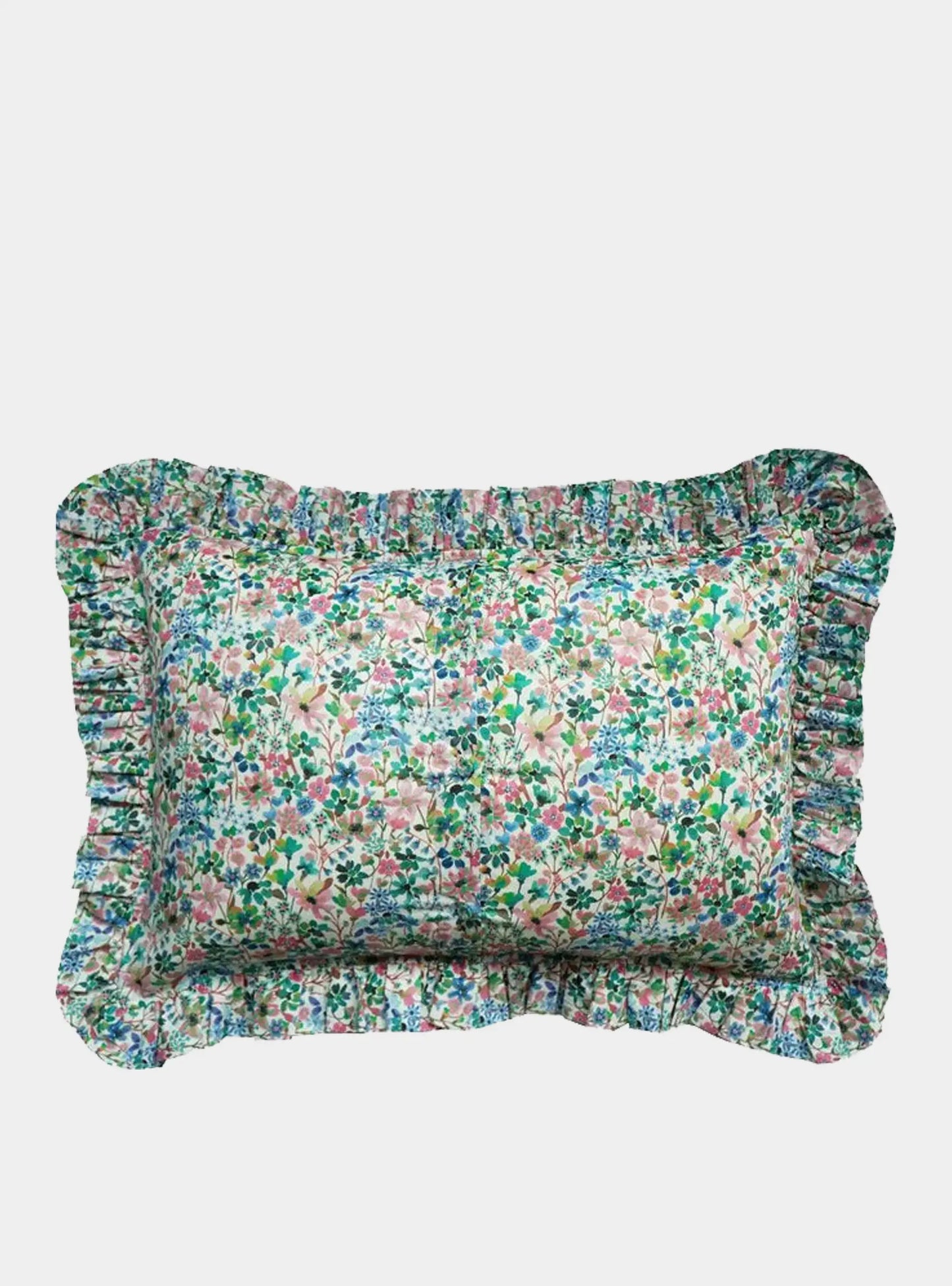 DREAMS of SUMMER Liberty Embroidered Oblong Cushion Coco & Wolf