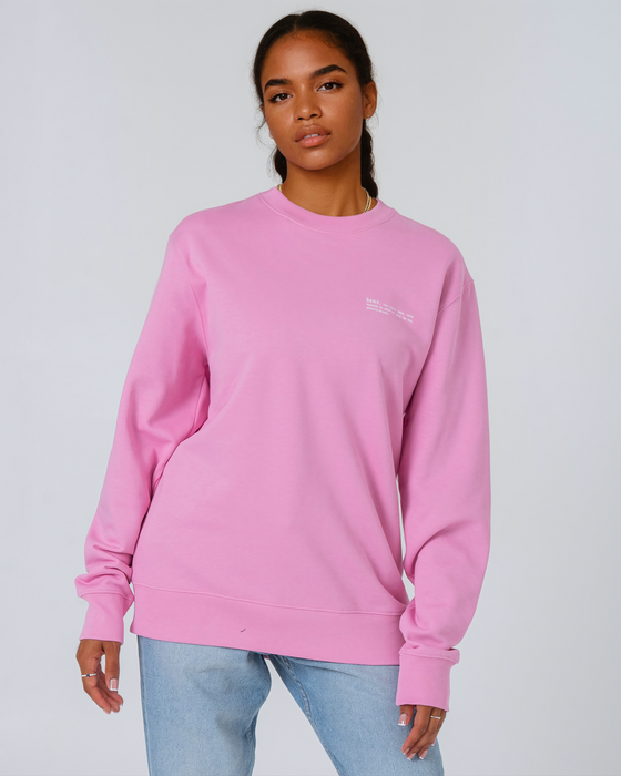 Womens Organic Cotton Relaxed-Fit Sweatshirt in Ocean Blue