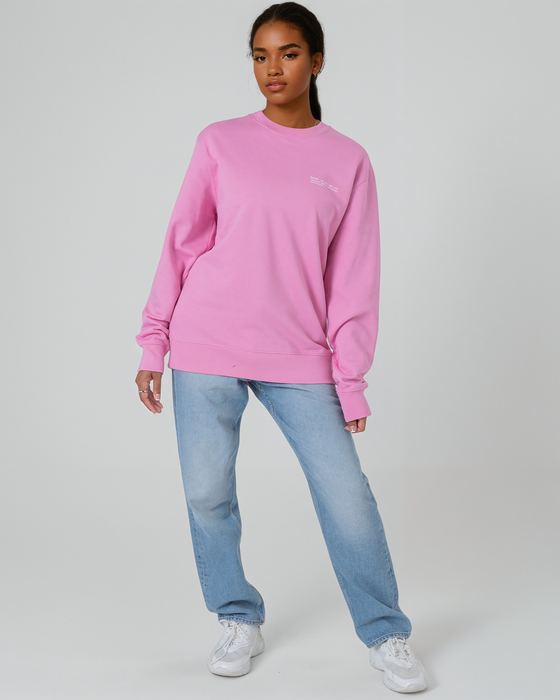 Womens Organic Cotton Relaxed-Fit Sweatshirt in Ocean Blue