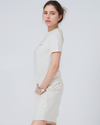 Womens Organic Cotton Fitted T-Shirt in Natural Cotton