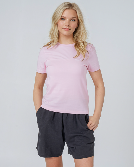 Womens Organic Cotton Fitted T-Shirt in Jet Black