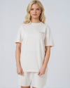 Womens Organic Cotton Relaxed-Fit T-Shirt in Sand