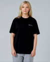 Womens Organic Cotton Relaxed-Fit T-Shirt in Jet Black