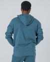 Mens Organic Cotton Relaxed-Fit Zip Hoodie in Snow White