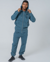 Mens Organic Cotton Relaxed-Fit Zip Hoodie in Snow White