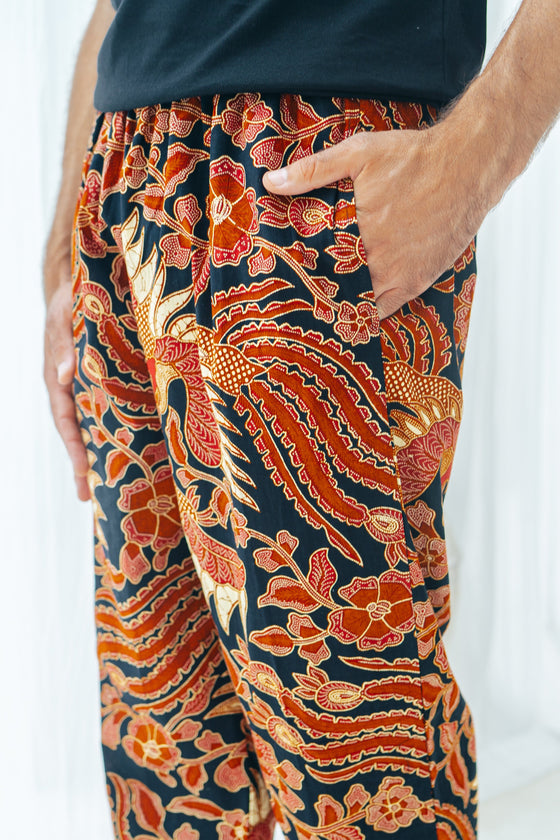 Men’s Cotton Batik Trousers in Multiple Colours Wear the World