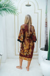 Maroon Kimono Robe Wear the World