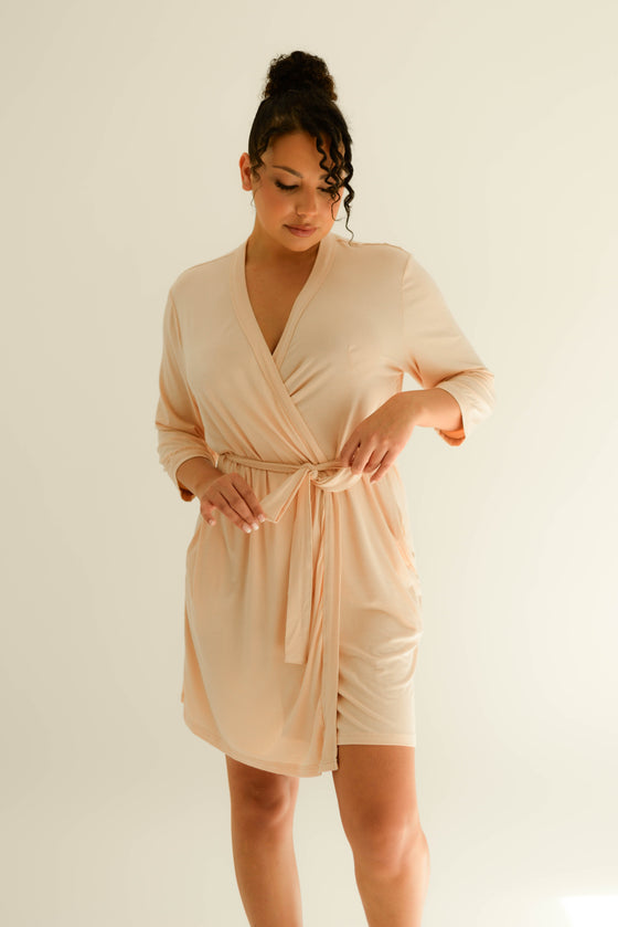 Nude Blush Sophia Bamboo Robe