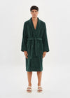 Dark Green Velour Bathrobe House Babylon