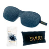 Dark Grey Marl Contoured 3D Blackout Sleep Mask SMUG