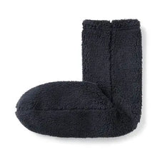  Dark Grey Men's Recycled Polyester Fleece Cosy Socks MUJI UK