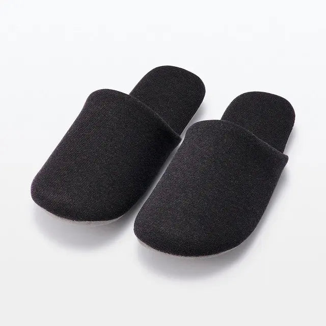 Dark Grey Unisex Soft Slippers MUJI UK