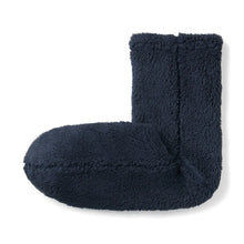  Dark Navy Men's Recycled Polyester Fleece Cosy Socks MUJI UK