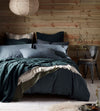 Darkest Spruce Henry Brushed 100% Organic Cotton Bed Linen The Secret Linen Store