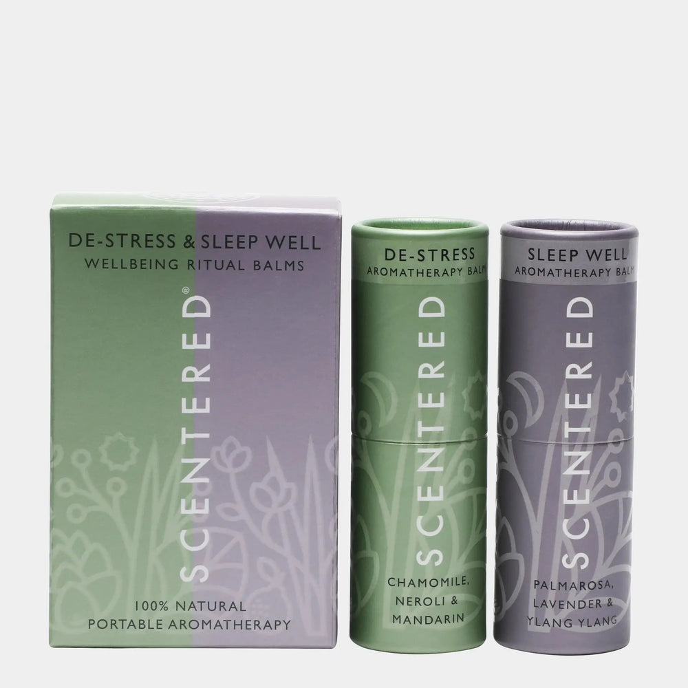 De-Stress & Sleep Well Aromatherapy Balm Duo Scentered