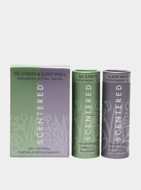 De-Stress & Sleep Well Aromatherapy Balm Duo