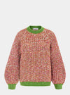 Debbie Twist High Neck Knitted Jumper - Olive Green Cara & The Sky