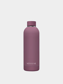  Matte Deep Pink 500ml Stainless Steel Water Bottle NESS & ME