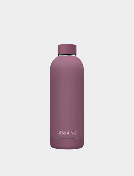 Matte Deep Pink 500ml Stainless Steel Water Bottle NESS & ME