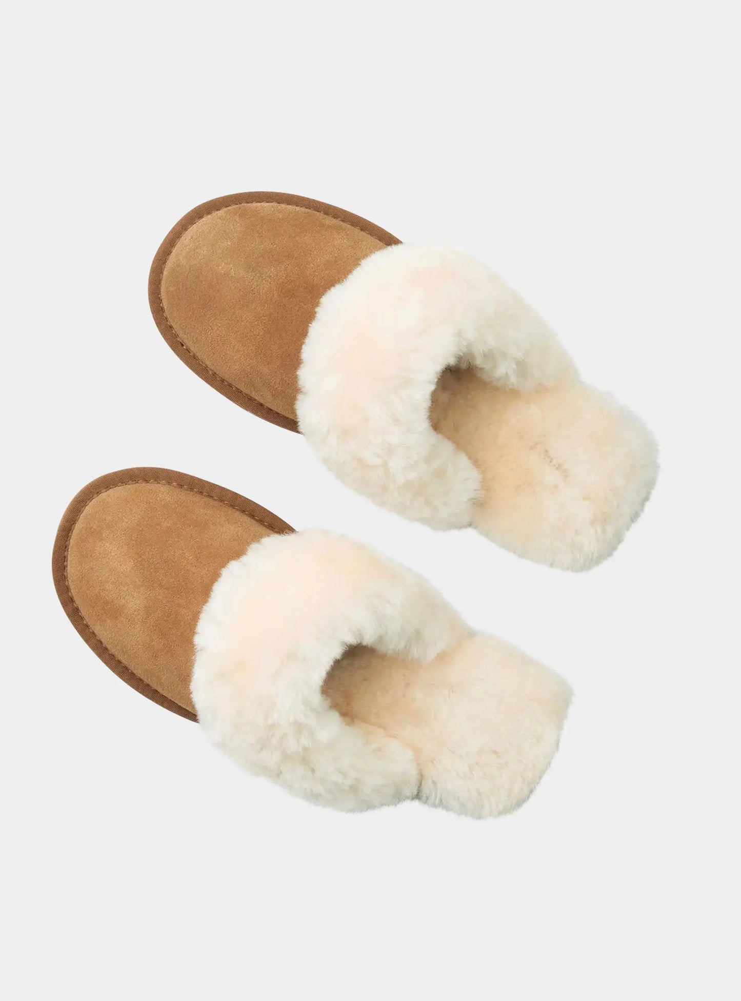 Dolly Chestnut Brown Sheepskin Mule Slippers Tessie Clothing