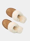 Dolly Chestnut Brown Sheepskin Mule Slippers Tessie Clothing