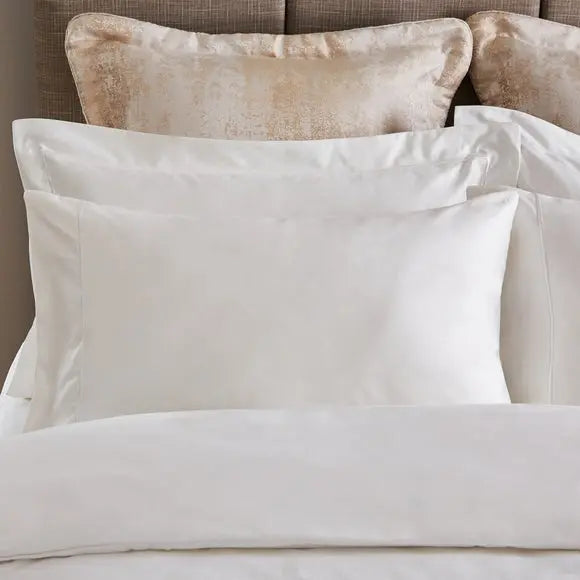 Dorma Egyptian Cotton Sateen 1000 Thread Count White Standard Pillowcase Dunelm