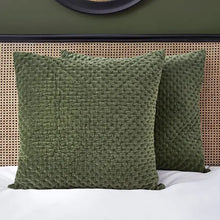  Dorma Genevieve Green Continental Square Pillowcase Dunelm