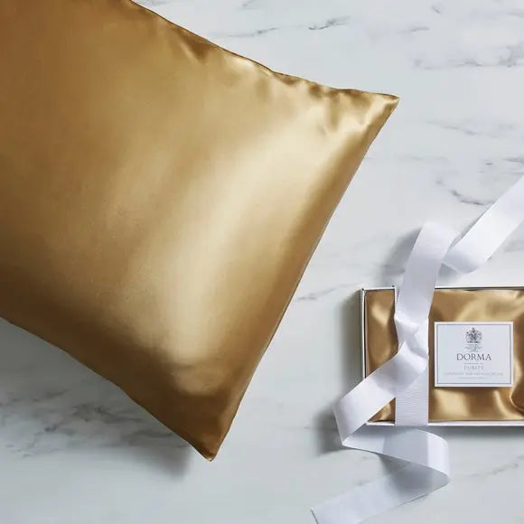 Dorma Gold Silk Pillowcase Dunelm