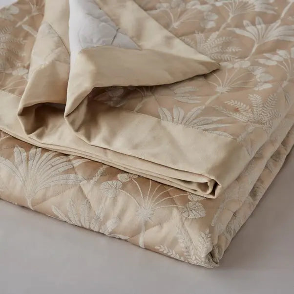 Dorma Luxe Palms Bedspread Dunelm