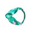 Dottie Silk Headband in Rainforest Butterfly Sleepy Wilson